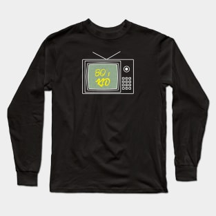 80´s kid tv retro Long Sleeve T-Shirt